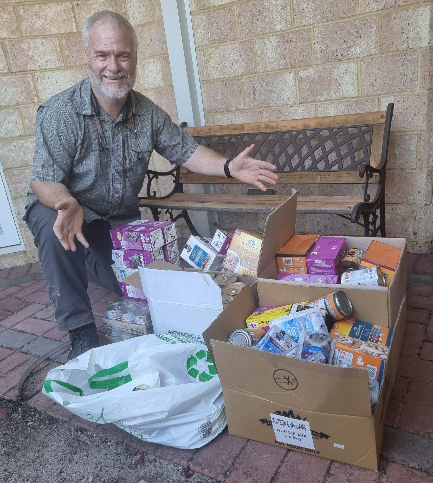 Shout out to GOSAC – Give Our Strays A Chance for the serious stash of wet cat food! ðð§¡ð